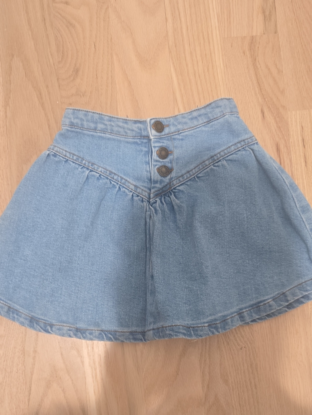 Molo Light Blue Denim Girls Skirt